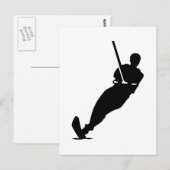 Wasserskifahrer Postkarte (Vorne/Hinten)