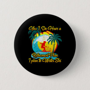 Wasserskifahrer Wasserski-Rentenplan Button