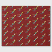 Wasserskilauf Geschenkpapier (Flach)