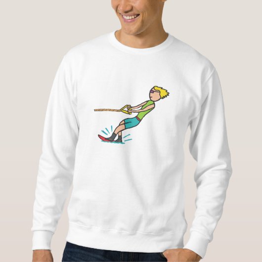 Wasserskilauf Sweatshirt (Vorderseite)