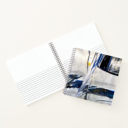 Wasserskizze und Spiralfolien Notizblock (Innenseite)