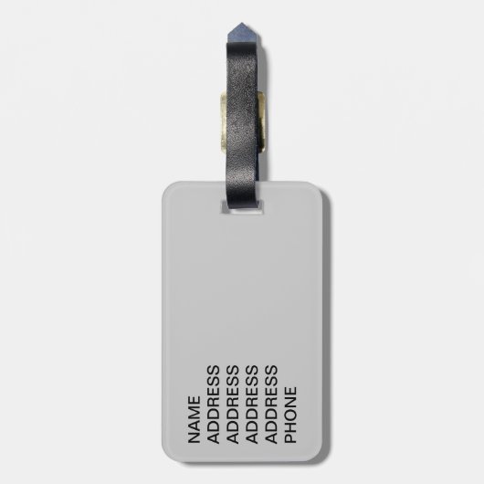 Wasserspass Eisbären Gepäckanhänger (Rückseite vertikal)