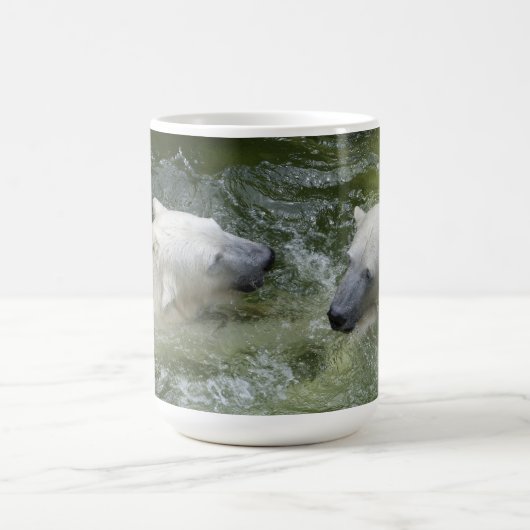 Wasserspass Eisbären Kaffeetasse (Mittel)