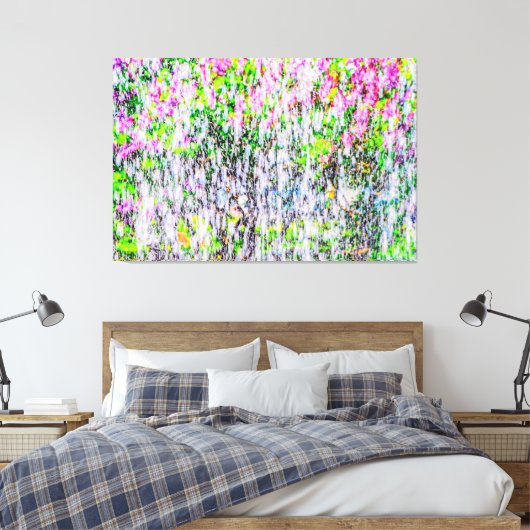 Wasserspass im Garten von Lilacs Leinwanddruck (Insitu (Schlafzimmer))