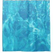 Wasserspass im Pool | Blau | Duschvorhang (Vorderseite)