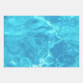 Wasserspass im Pool | Blau | Geschenkpapier Set (Vorderseite 2)