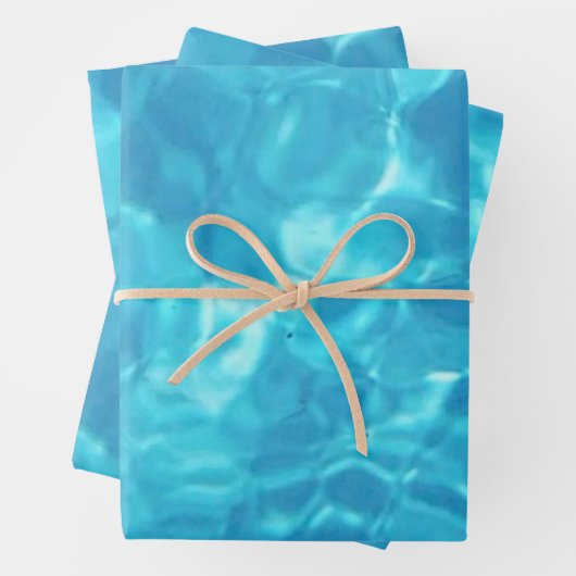 Wasserspass im Pool | Blau | Geschenkpapier Set (Beispiel)