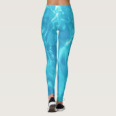 Wasserspass im Pool | Blau | Leggings (Rückseite)