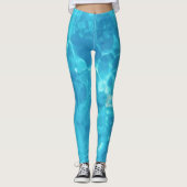 Wasserspass im Pool | Blau | Leggings (Vorderseite)