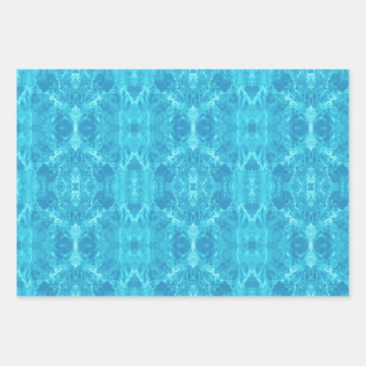 Wasserspass im Pool | Blau | Spiegelung | Geschenkpapier Set (Vorderseite 3)