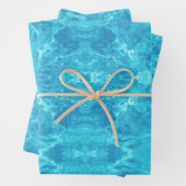 Wasserspass im Pool | Blau | Spiegelung | Geschenkpapier Set (Beispiel)