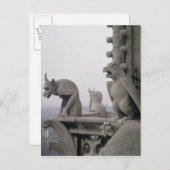 Wasserspeier auf der Balustrade von dem großen Postkarte (Vorne/Hinten)