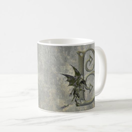 Wasserspeier-Monogramm B Kaffeetasse (VorderseiteRechts)