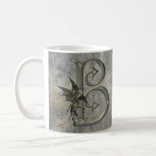 Wasserspeier-Monogramm B Kaffeetasse (Links)
