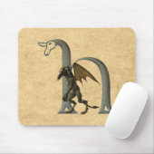 Wasserspeier-Monogramm H Mousepad (Mit Mouse)