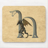 Wasserspeier-Monogramm H Mousepad (Vorne)