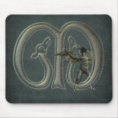 Wasserspeier-Monogramm M Mousepad (Vorne)