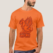 Wasserspeier-Orange T-Shirt (Vorderseite)