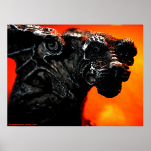 Wasserspeier u. Feuer Poster