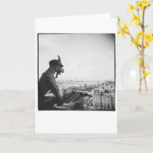 Wasserspeier von Notre Dame, De Paris Karte (Gelbe Blume)