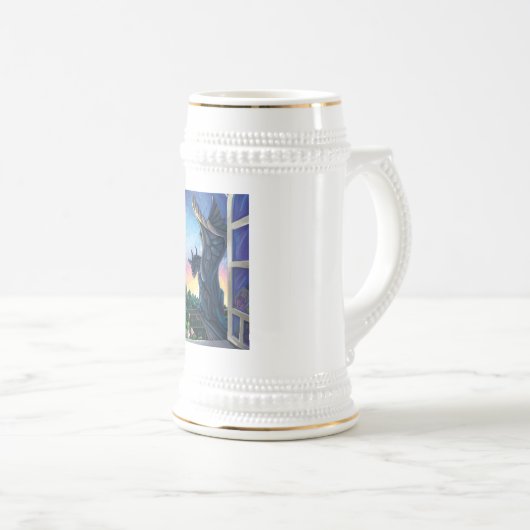 Wasserspeier-Wächter Bierglas (VorderseiteRechts)