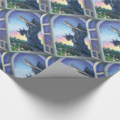 Wasserspeier-Wächter Geschenkpapier (Ecke)