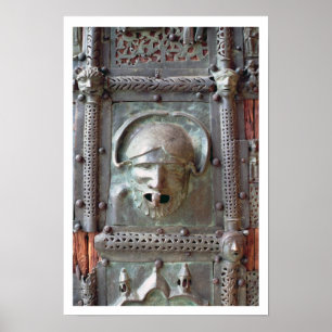 Wasserspeierplatte von der links Tür des Portals, Poster