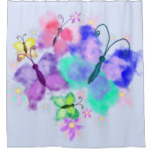 Wasserspiegel Duschvorhang (Vorderseite)