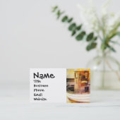 Wassersport am Strand bei Sunset Ocean Art Visitenkarte (Stehend Vorderseite)