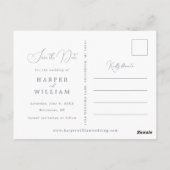 Wassersport-Foto in Leuchtturm Save the Date Postkarte (Rückseite)