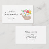 Wassersport kann Blumenzuchtdesigner Visitenkarte (Vorne/Hinten)