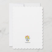 Wassersport kann Bouquet Dusche Einladung (Rückseite)