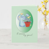 Wassersport kann planter Geburtstag Karte (Gelbe Blume)