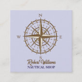 Wassersport-Kompass Nautic Quadratische Visitenkarte (Vorderseite)