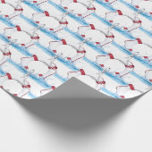 Wassersport-Rettungsring in Wasserspritze Geschenkpapier (Ecke)