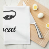 Wassersport Schwimmbrillen lustiges Zitat Geschirrtuch (Viertel Falte)