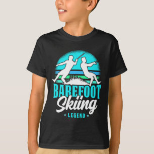 Wassersport Skifahrer im Retro-Stil, Refoot Ski-Le T-Shirt