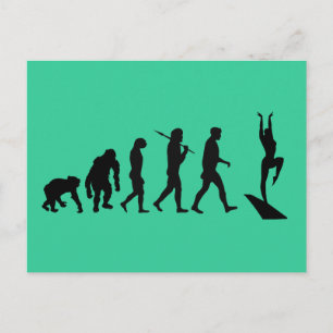 Wassersport Sprungbretttaucher Hochtaucher Postkarte