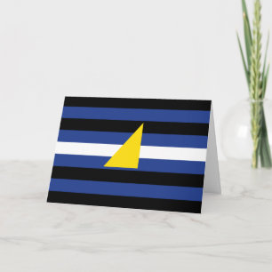 Wassersport-Stolzflagge Feiertagskarte