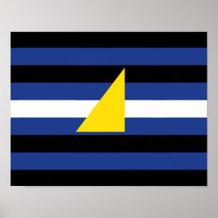 Wassersport-Stolzflagge Poster