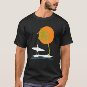 Wassersport Surfer Ozean Surfboard Sommersonne T-Shirt