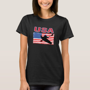 Wassersport USA Fans Liebe Kayak Sommerspiele T-Shirt