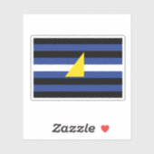 Wassersportflagge Aufkleber (Blatt)