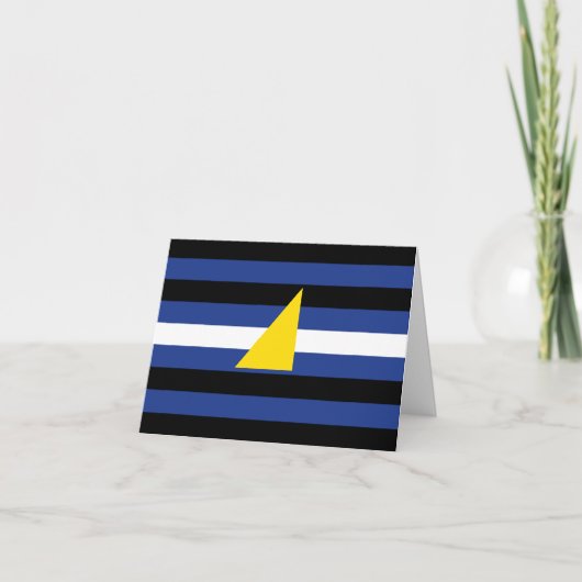 Wassersportflagge Dankeskarte (Vorderseite)