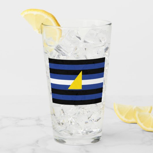 Wassersportflagge Glas (Vorderseite Ice)
