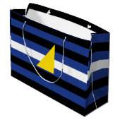 Wassersportflagge Große Geschenktüte (Rückseite Schrägansicht)