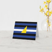 Wassersportflagge Karte (Gelbe Blume)