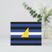 Wassersportflagge Postkarte (Stehend Vorderseite)