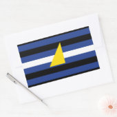 Wassersportflagge Rechteckiger Aufkleber (Umschlag)