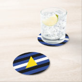 Wassersportflagge Runder Pappuntersetzer (Vor Ort)